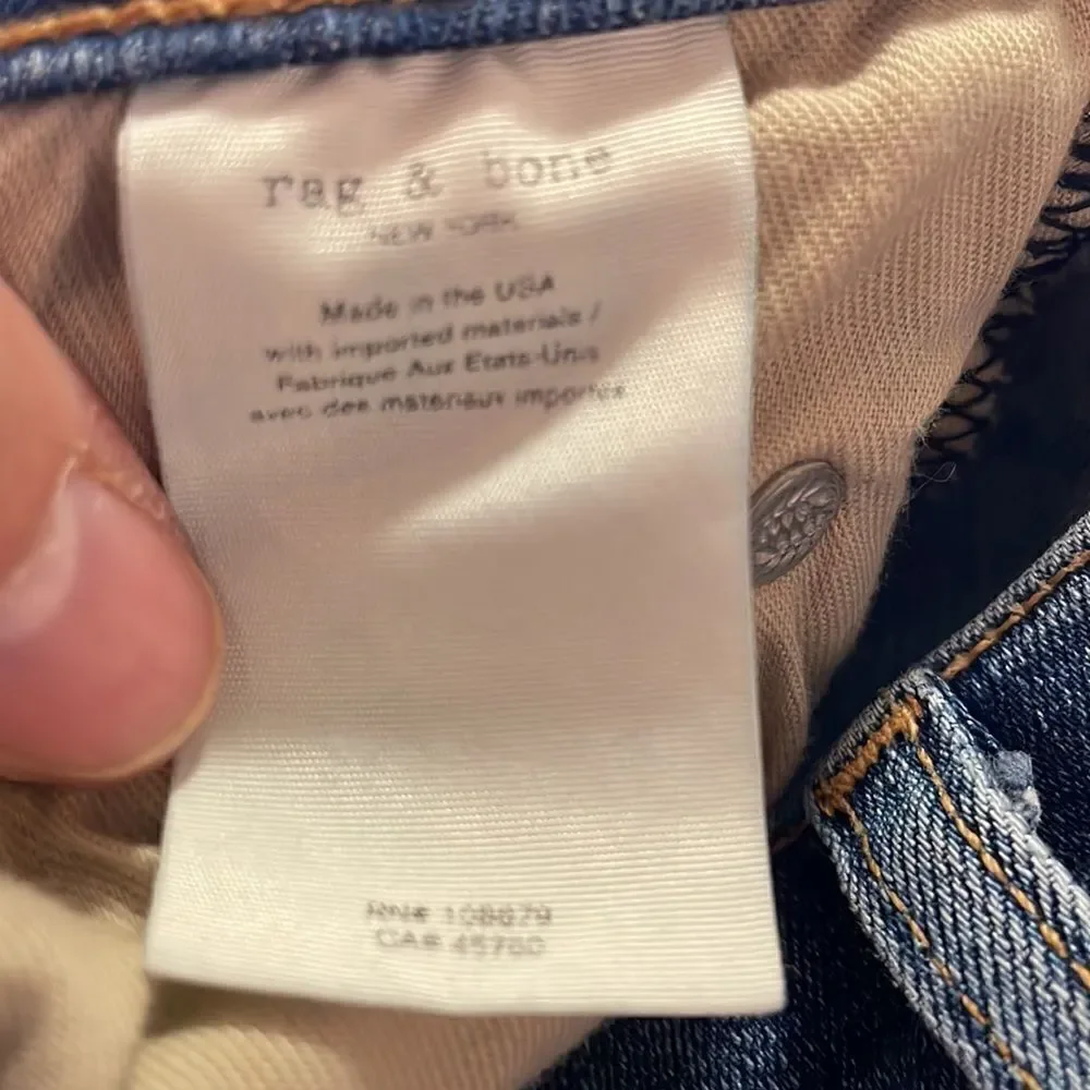 Rag & Bone Cate Step Hem Ankle Skinny Jeans